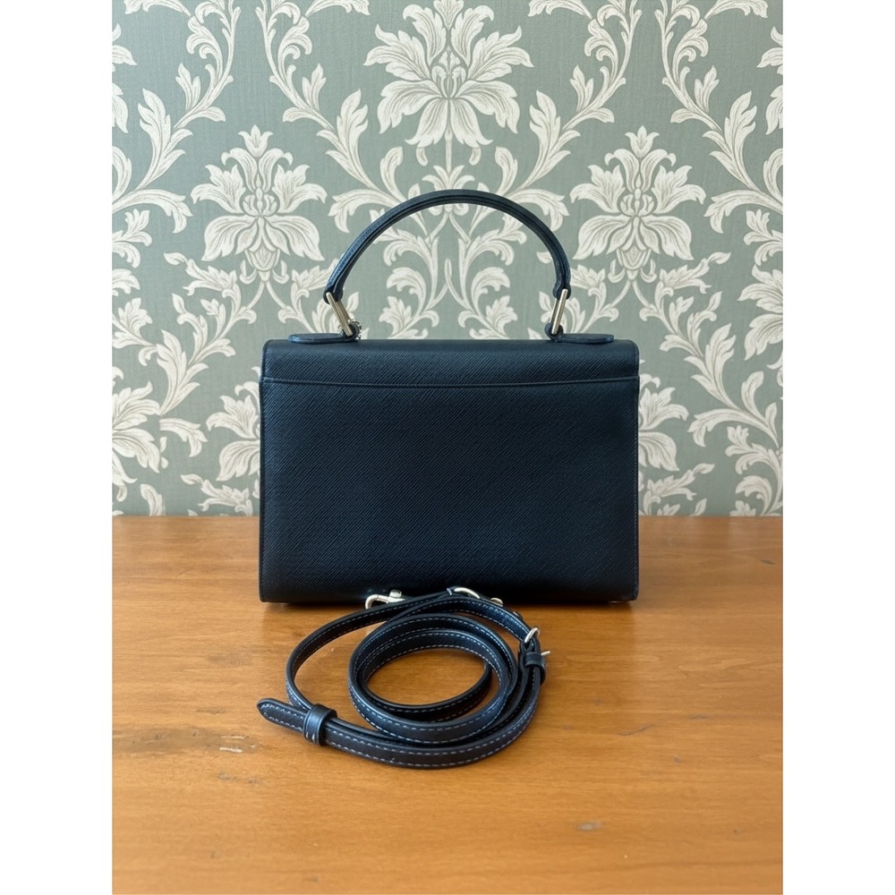 Vintage 1999 Coach Gramercy Satchel 7008 Black Leather Made in Italy - Picture 2 of 11